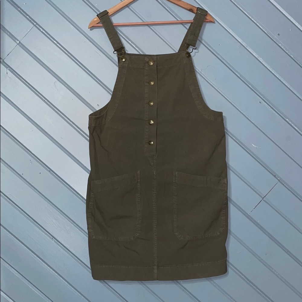Duluth Trading Co Olive Green Dress